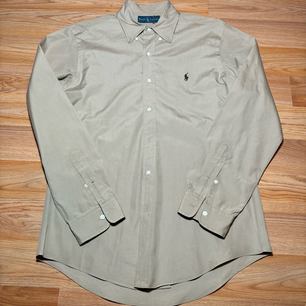 Ralph Lauren long sleeve shirts for men Size M Beige color